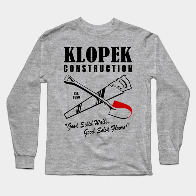 Klopek Construction (Non Darks) Long Sleeve T-Shirt by Mayne Line Tees
